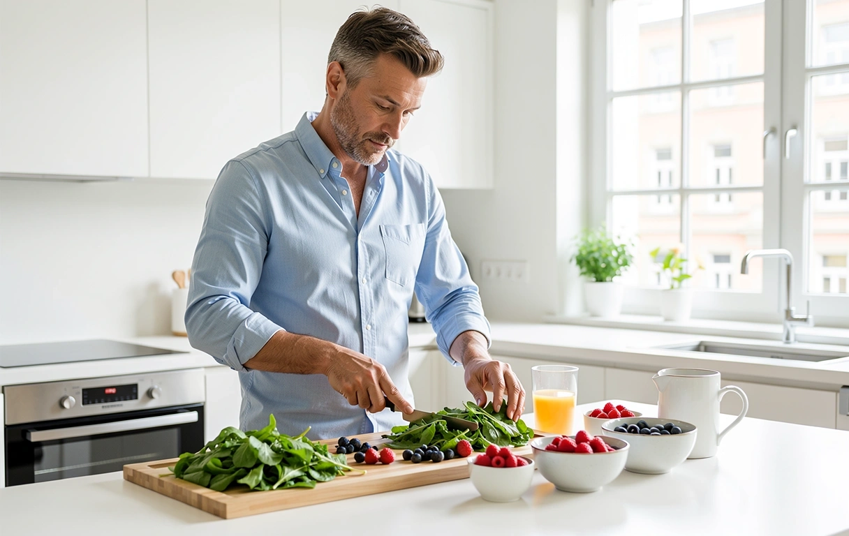 Active lifestyle and nutrition for men over 40